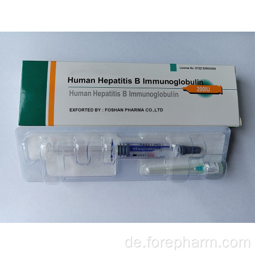 Dosierungsformulierung von humanem Hepatitis B Immunglobulin